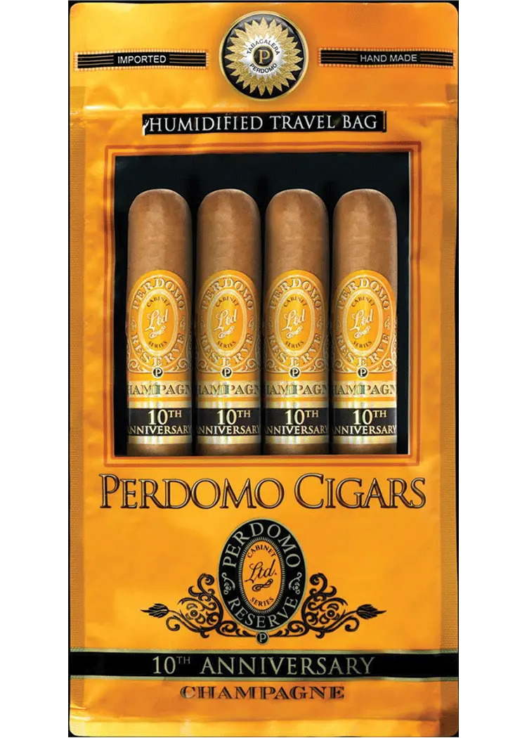 Perdomo Champagne 10th Anni Cigar Pack with Travel Bag